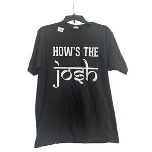 NWOT Port and Company Black Short Sleeve Movie T Shirt How's the Josh  Size Med